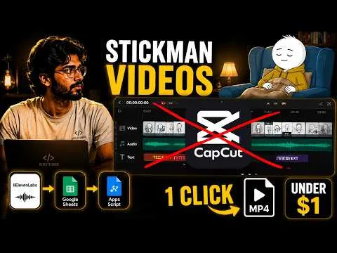 How I make full stickman videos with zero manual editing